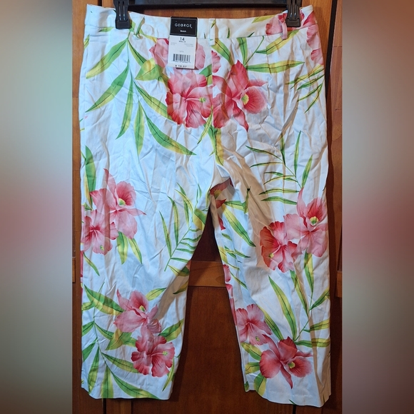 🌺NWT GEORGE STRETCH capris Size 14 - Picture 2 of 7
